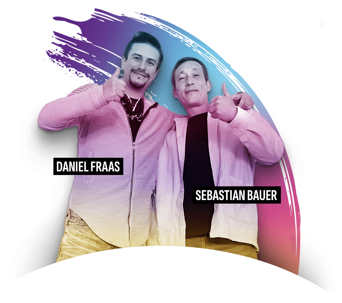 Sebastian Bauer und Daniel Fraas — die Inhaber von Bauer & Fraas Malermeisterbetrieb